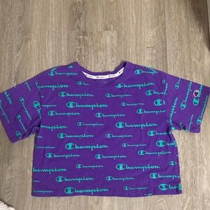 Champion Purple Logo T-Shirt